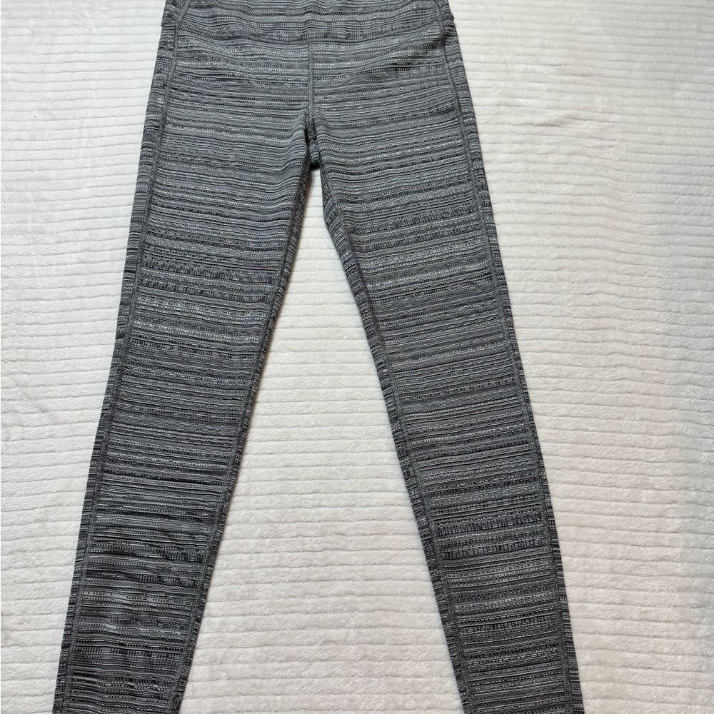 Athleta Black and White Patterned Leggings